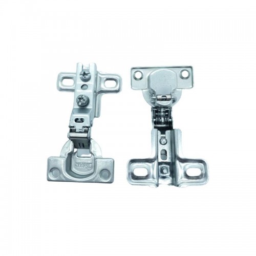 Dobradiça Bigfer Caneco 26 Super Alta (Super Curva) + Calco 12 Zinco Branco (Kit Com 10 Unidades)
