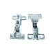 Dobradiça Bigfer Caneco 26 Super Alta (Super Curva) + Calco 12 Zinco Branco (Kit Com 10 Unidades)