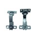 Dobradiça Bigfer Caneco 26 Colo 45° + Calco 5 Zinco Branco (Kit Com 10 Unidades)