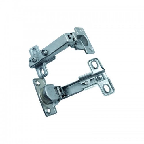 Dobradiça Bigfer Caneco 26 Colo 45° + Calco 5 Zinco Branco (Kit Com 10 Unidades)