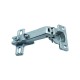 Dobradiça Bigfer Caneco 26 Colo 45° + Calco 5 Zinco Branco (Kit Com 10 Unidades)