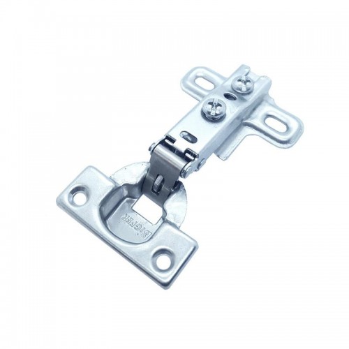 Dobradiça Bigfer Caneco 26 Baixa (Reta) + Calco 5 Zinco Branco (Kit Com 20 Unidades)
