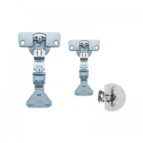Dobradiça Hettich Selekta 4 270° Cobrim. 11Mm Niquelada (Kit Com 2 Un.)