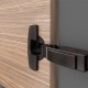 Dobradiça Hettich Sensys Obsidian Black Alta (Curva) + Calco D 1,5 Completa Dobradiça Hettich Sensys Obsidian Black Alta (Curva) + Calco D 1,5 Completa
