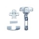 Dobradiça Hettich Sensys 8645I 110 Graus Super Alta (Super Curva) + Calco D 3 Completa (Unidade)