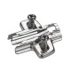Calço Hettich Sensys Inline Mini D 0,5 Niquelado