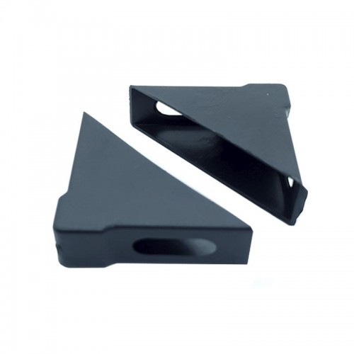 Cantoneira 15x56x56mm De Proteção Para Moveis Preta (Kit C/100)