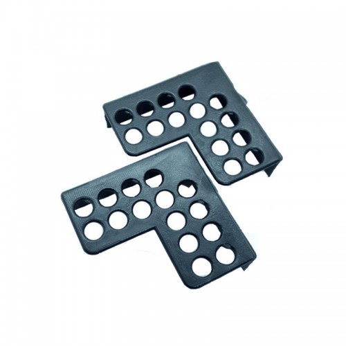 Cantoneira De Proteção Para Moveis 60 X 60 Mm Preta (Kit C/100)