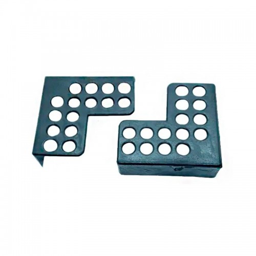 Cantoneira De Proteção Para Moveis 60 X 60 Mm Preta (Kit C/100)