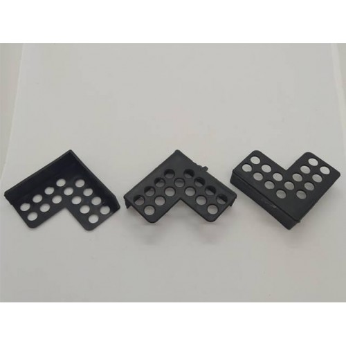 Cantoneira De Proteção Para Moveis 60 X 60 Mm Preta (Kit C/100)