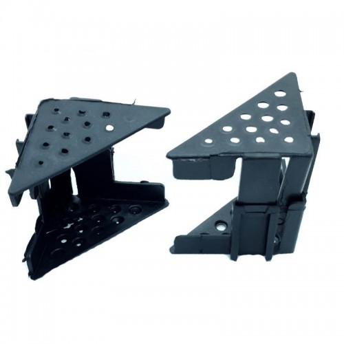 Cantoneira De Proteção Para Moveis Regulável 33 A 60 Mm Preta (Kit C/50)