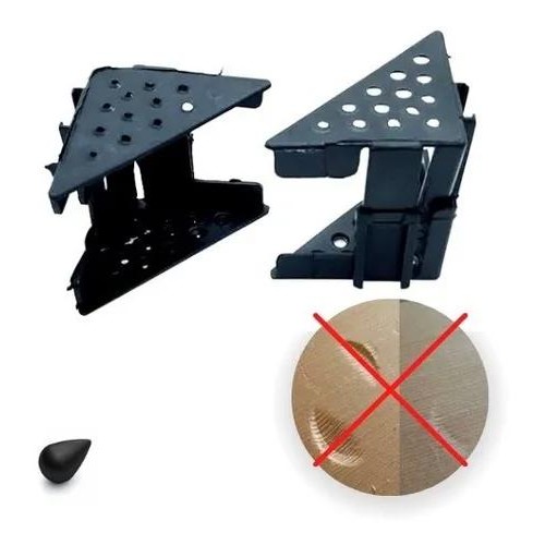 Cantoneira De Proteção Para Moveis Regulável 33 A 60 Mm Preta (Kit C/50) Cantoneira De Proteção Para Moveis Regulável 33 A 60 Mm Preta (Kit C/50)