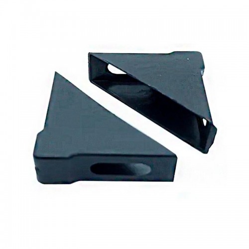 Cantoneira 18x56x56mm De Proteção Para Moveis Preta (Kit C/100) Cantoneira 18x56x56mm De Proteção Para Moveis Preta (Kit C/100)