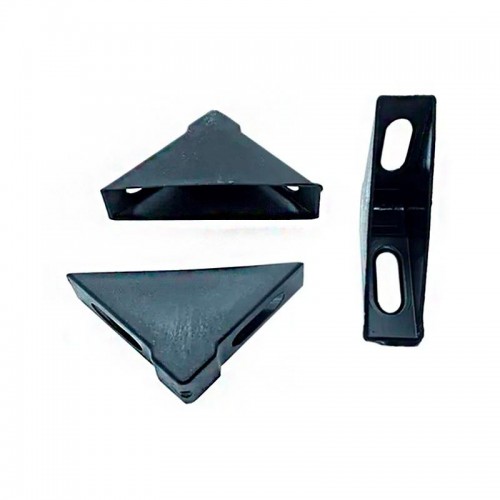 Cantoneira 18x56x56mm De Proteção Para Moveis Preta (Kit C/100) Cantoneira 18x56x56mm De Proteção Para Moveis Preta (Kit C/100)