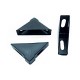 Cantoneira 18x56x56mm De Proteção Para Moveis Preta (Kit C/100) Cantoneira 18x56x56mm De Proteção Para Moveis Preta (Kit C/100)