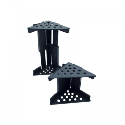 Cantoneira De Proteção Para Moveis Regulável 62 A 115 Mm Preta (Kit C/30)