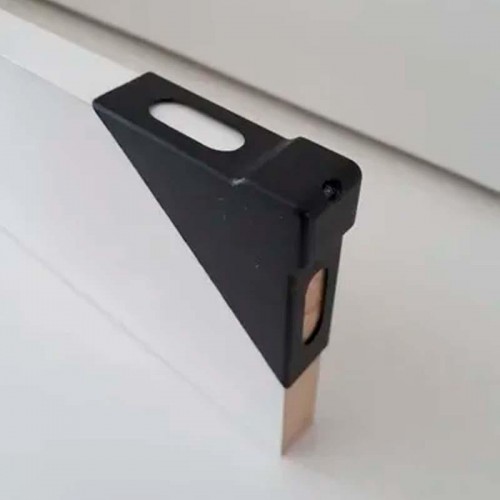 400 Cantoneiras 18X56X56 Mm De Proteção Para Moveis  Preta Embalagem Industrial