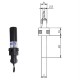 Escareador Conico 45° 8 Mm Para Broca 3 Mm Com Haste 10 Mm E Chave Allen Escareador Conico 45° 8 Mm Para Broca 3 Mm Com Haste 10 Mm E Chave Allen