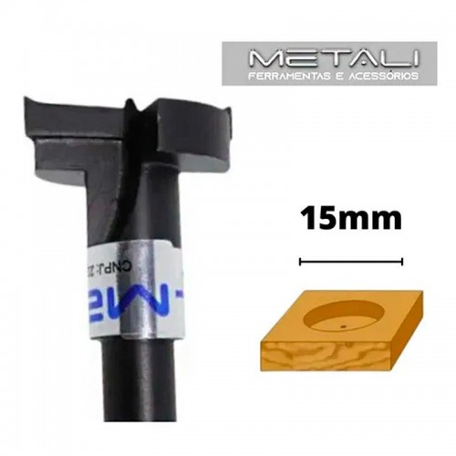 Fresa Para Furo 15 Mm Para Minifix / Rastex Profissional