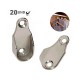 Suporte Cabideiro Oblongo Niquelado (Kit Com 20 Un)