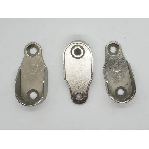 Suporte Cabideiro Oblongo Niquelado (Kit Com 20 Un)