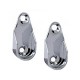 Suporte Cabideiro Oblongo Niquelado (Kit Com 20 Un)