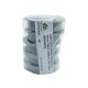 Conjunto Passa Fio 60Mm X 15Mm Cinza Cobalto (Kit Com 5 Unidades)