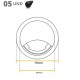 Conjunto Passa Fio 60Mm X 15Mm Preto (Kit Com 5 Unidades) Conjunto Passa Fio 60Mm X 15Mm Preto (Kit Com 5 Unidades)