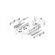 Kit De Gaveta Met. Atira Hettich Alta (144Mm) Cinza 470Mm Com Design Side Extr. Total (V6) C/Silent System (Amortec.)
