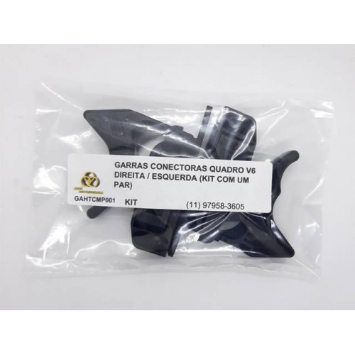 Garras Conectoras Quadro V6 Hettich Direita / Esquerda (Kit Com Um Par) Garras Conectoras Quadro V6 Hettich Direita / Esquerda (Kit Com Um Par)