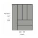 Organizador De Talheres Hettich Orga Um Cinza 351 A 400Mm / 441 A 520Mm Organizador De Talheres Hettich Orga Um Cinza 351 A 400Mm / 441 A 520Mm