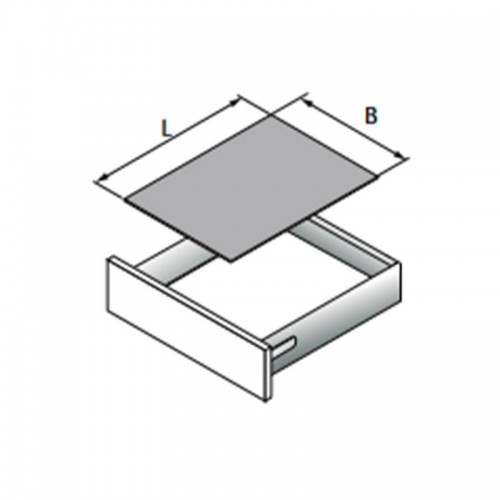 Esteira Anti Deslizante Atira Hettich 470Mm X 5 Metros Cinza