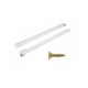 Kit Promocional C/ 2 Corrediças Metálicas Bigfer 250 Mm Epóxi Branca + 16 Pf Mad C.Ch. 4,0 X 12