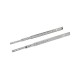 Corrediça Telescópica Light 250 Mm Zinco Branco Avulsa
