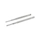 Corrediça Telescópica Light 350 Mm Zinco Branco Avulsa Corrediça Telescópica Light 350 Mm Zinco Branco Avulsa