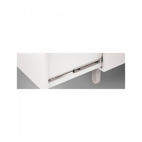 Corrediça Telescópica Light 400 Mm Zinco Branco Avulsa Corrediça Telescópica Light 400 Mm Zinco Branco Avulsa