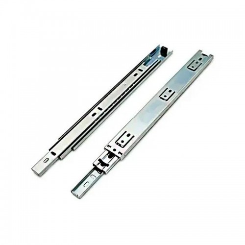 Corrediça Telescópica Light 450 Mm Zinco Branco Avulsa Corrediça Telescópica Light 450 Mm Zinco Branco Avulsa