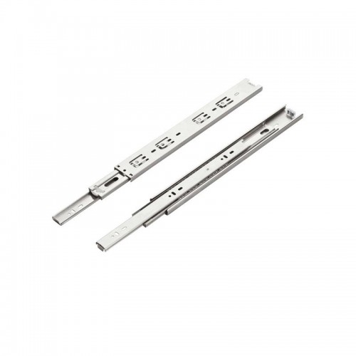 Corrediça Telescópica Larga 400 Mm Zinco Branco Avulsa