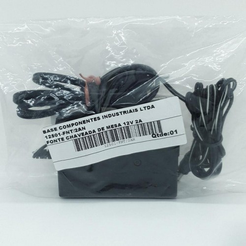 Fonte De Alimentação Bivolt Para Fita De Led 12 V 2 Amp Base Hs