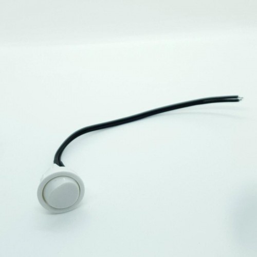 Interruptor Para Led Gotinha Cor Branca 2 Pinos C/ Fio 150Mm Base Hs
