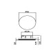 Led De Embutir Redondo Diametro 52 Mm 4 Leds Luz Branca (Fria) Cromado Base Hs