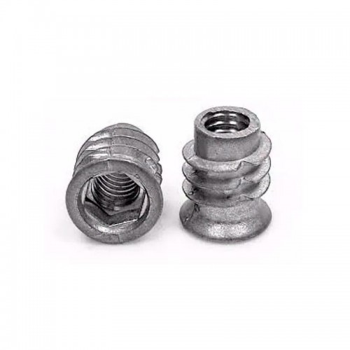 Bucha Americana Zamac 1/4 X 13 Mm Acabamento Natural (Kit Com 100 Un)