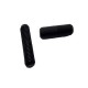 Cavilha Plastica Estriada 8 X 30 Mm Preta (Kit Com 1.000 Un)