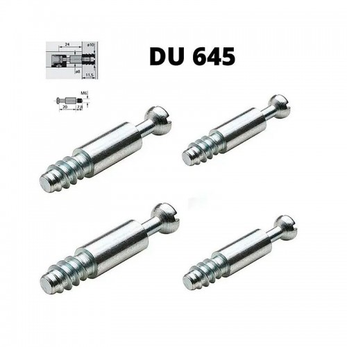 Parafuso Rastex Hettich Du 645 M6 X 31,5 Mm Zinco Branco (Kit Com 200 Un)