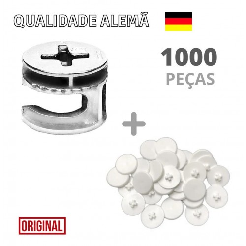 Kit Promocional C/ 500 Tambor Rastex 15/15 Natural P/15 Mm + 500 Tampa Rastex Fenda Cruzada Branca
