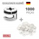 Kit Promocional C/ 500 Tambor Rastex 15/15 Natural P/15 Mm + 500 Tampa Rastex Fenda Cruzada Branca