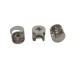 Kit Promocional C/ 500 Tambor Rastex 15/15 Natural P/15 Mm + 500 Tampa Rastex Fenda Cruzada Branca