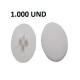 Tampa Plastica De Encaixe Rastex Com Pino 6 Mm Branca (Kit Com 1.000 Un) Tampa Plastica De Encaixe Rastex Com Pino 6 Mm Branca (Kit Com 1.000 Un)