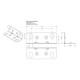 Cantoneira De Aço 17,5 X 17,5 X 46 mm 4 Furos Zinco Branco (Kit Com 200 Un)