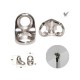 Suporte De Prateleira 2 Furos 13,5 X 13,5 Leve Niquelado (Kit Com 100 Un)